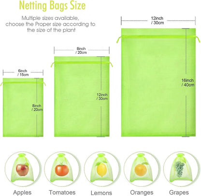 Strawberry mesh bag used for protecting fruits from pests