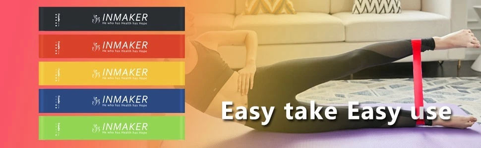 Close-up of durable latex resistance bands material