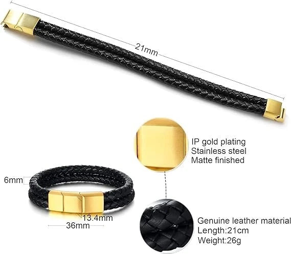 Stylish men’s bracelet shown as gift accessory