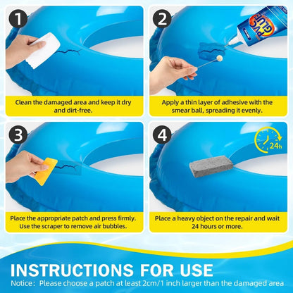 Suede vinyl repair glue for inflatable bed surface