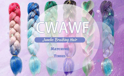 Soft lightweight synthetic braid hair for styling use