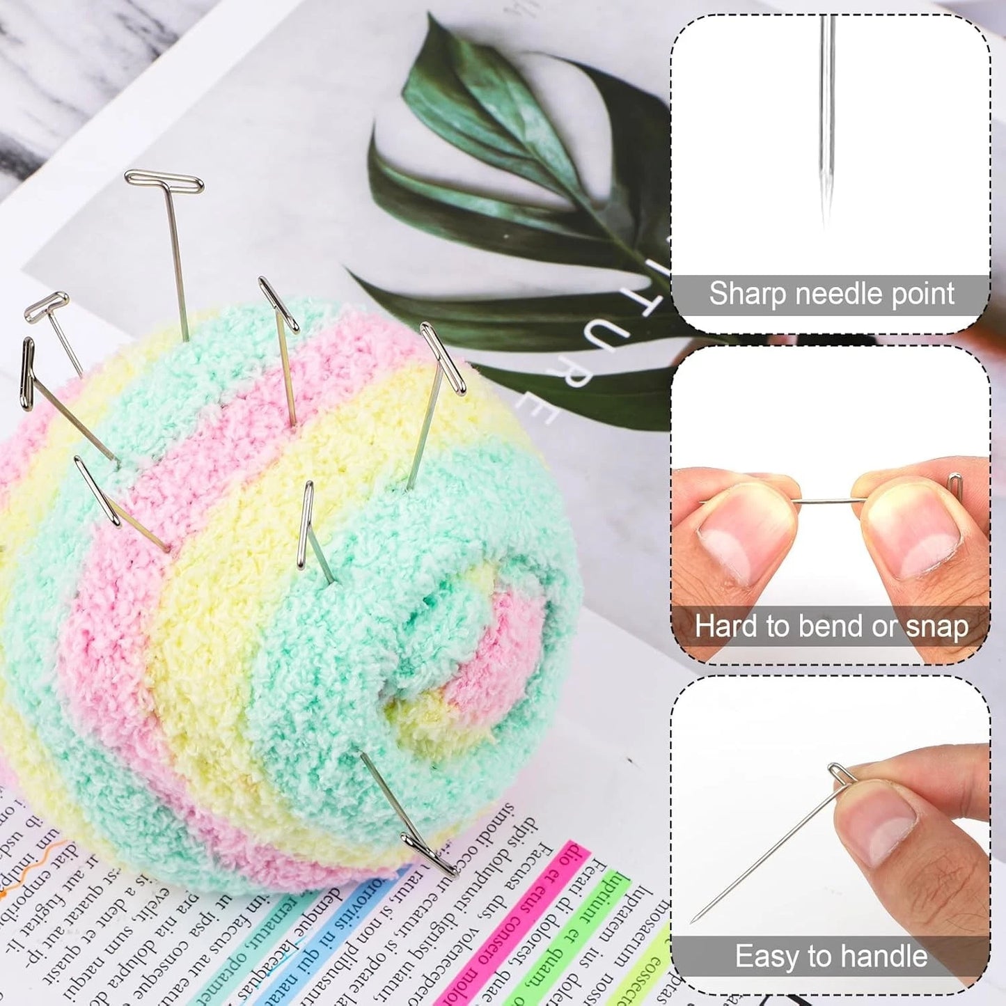 T head pins DIY tool set for creative crafting work