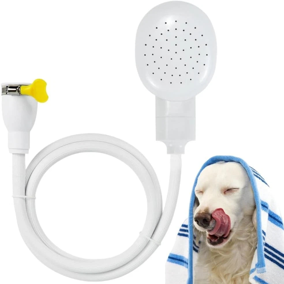 Tap shower spray hose attachment for sink and bath use