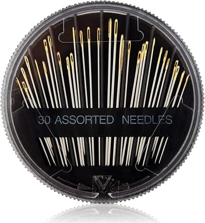 Tapestry needle close detail for cross stitch sewing projects