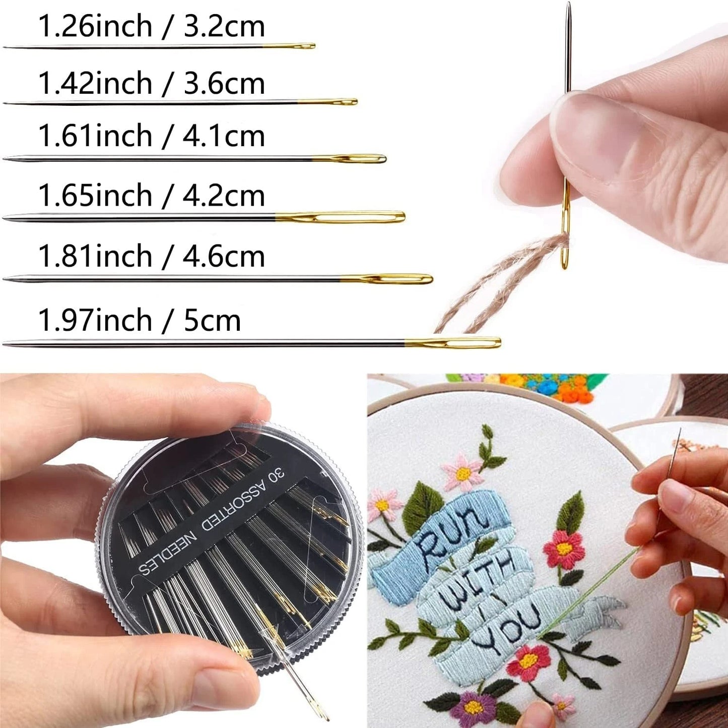 Tapestry needle set used for crafting and embroidery projects