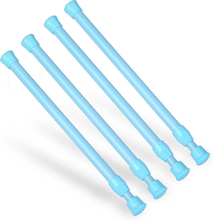 Telescopic curtain rod spring loaded extendable window pole rail