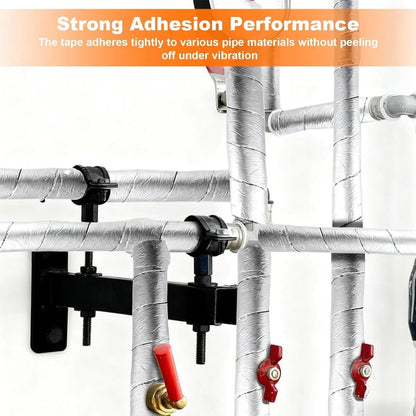 Thermal pipe insulation protecting pipes from winter freezing