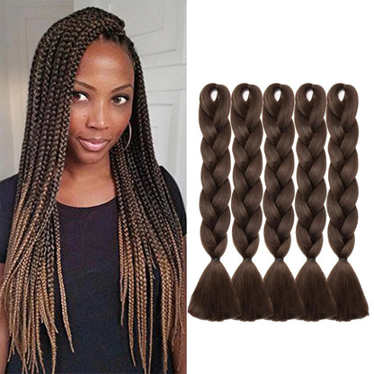 Close-up of thick clip in hair extension soft texture