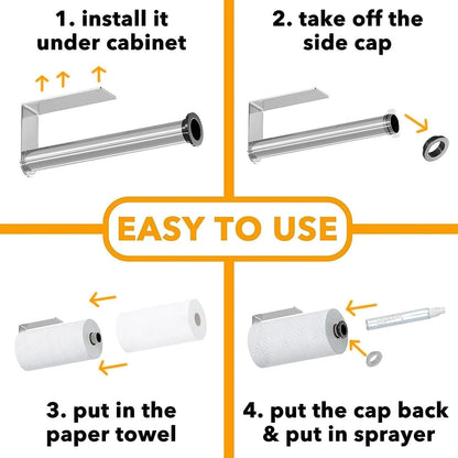 Tissue roll holder kitchen storage rack modern organization