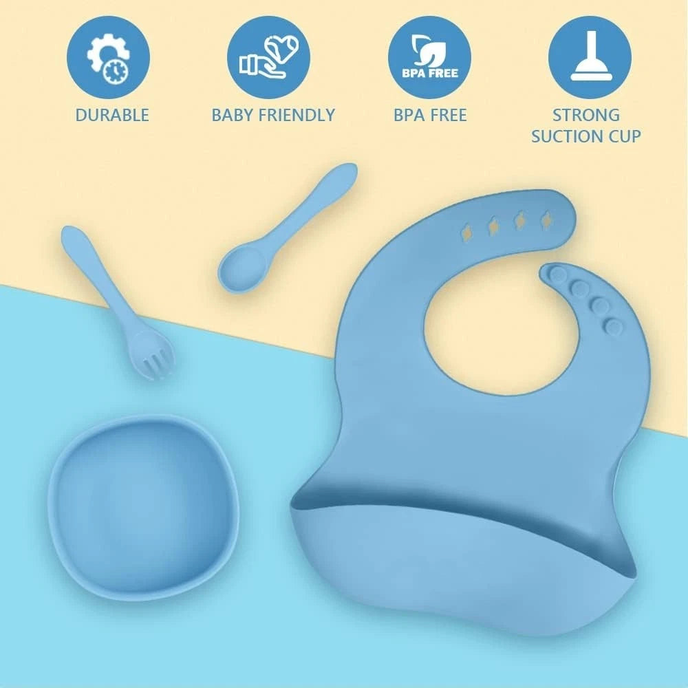 Toddler self feeding supplies kit for baby development