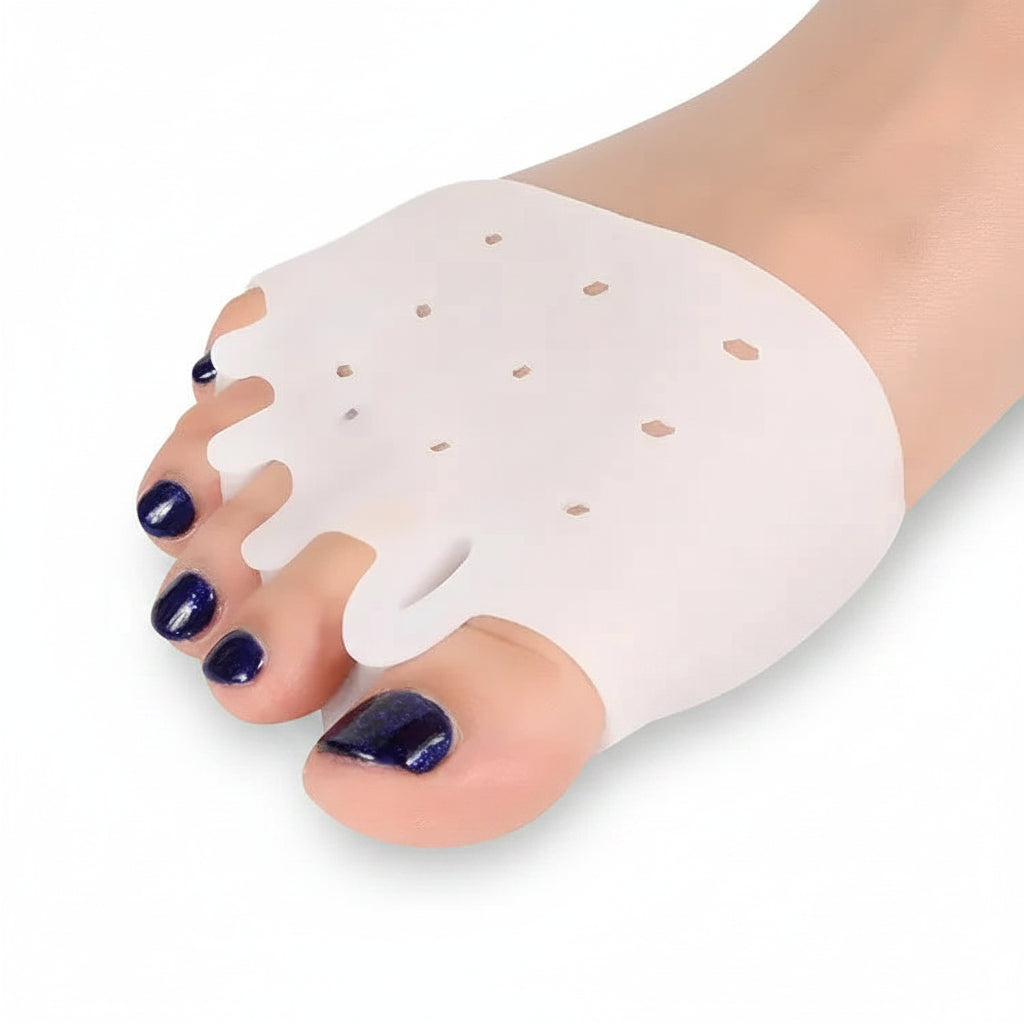 Soft silicone gel toe separator corrector for bunion relief