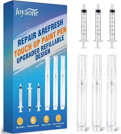 Touch up paint pens and brushes for repair projects