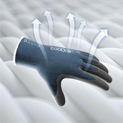 Touchscreen compatible work gloves allowing phone use easily