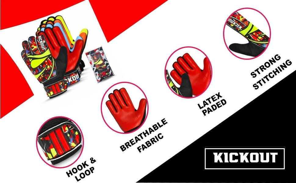 Goalkeeper gloves used for indoor football training practice