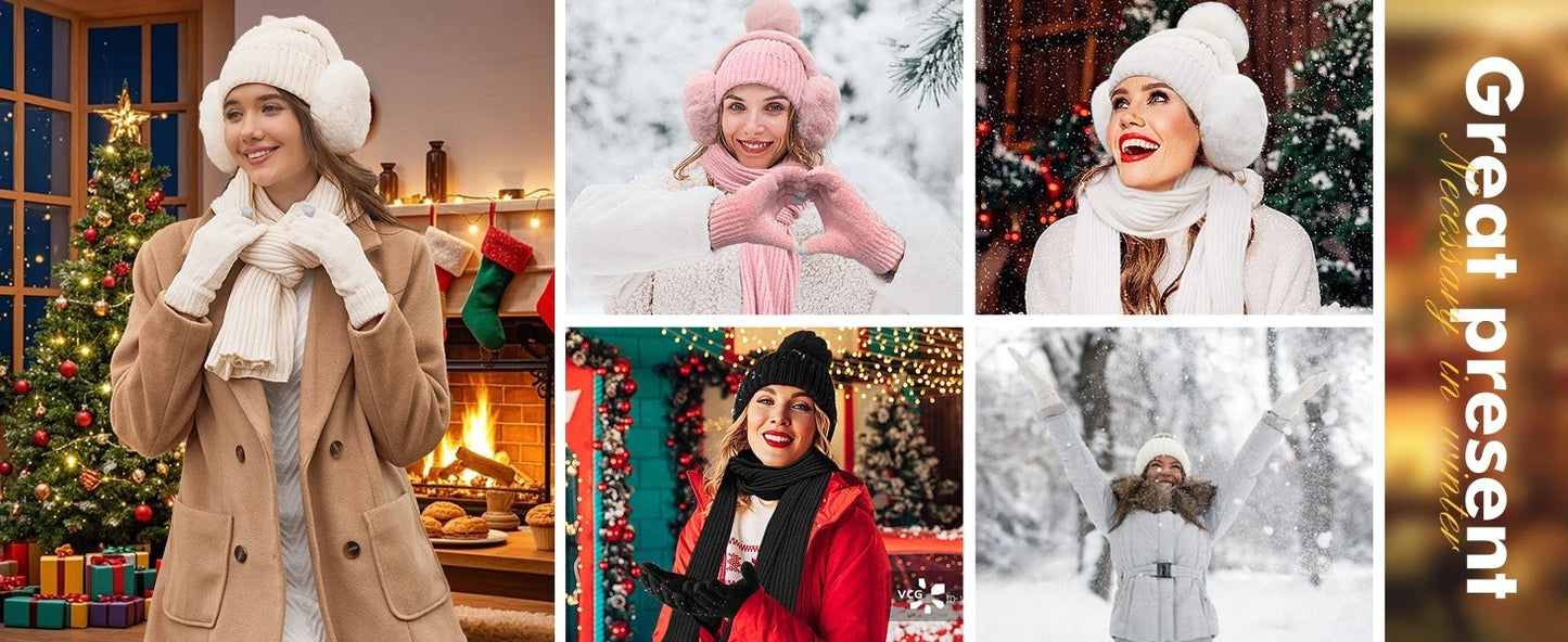 Unisex winter set used for cold weather fashion
