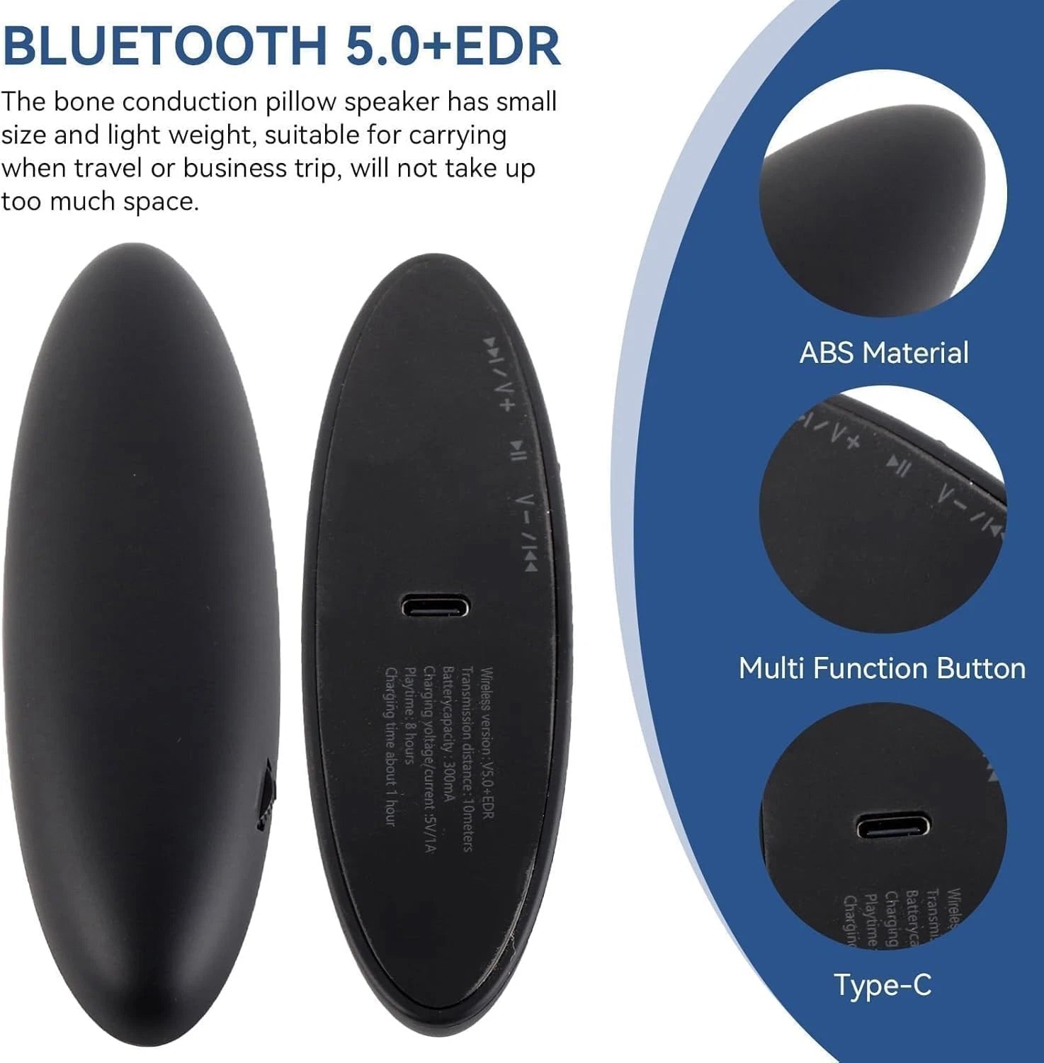 USB rechargeable sleep speaker compact device design