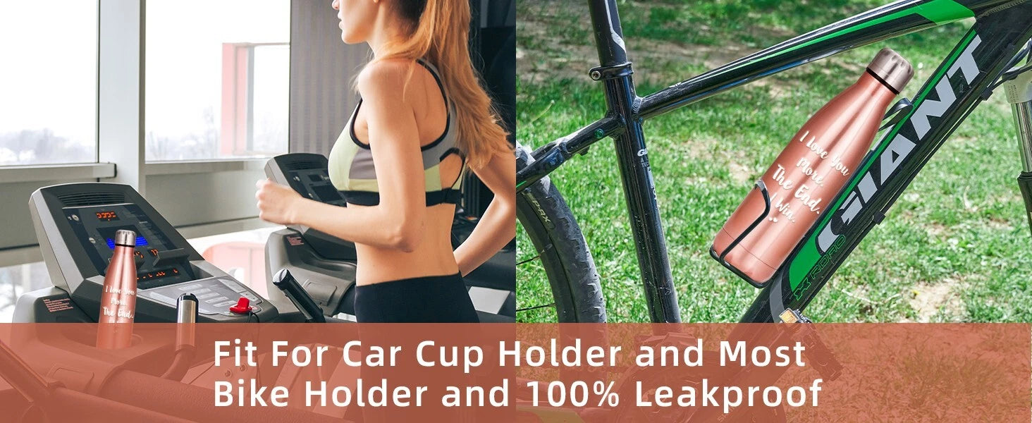 Vacuum insulated sports flask used for gym, fitness, and outdoor hydration