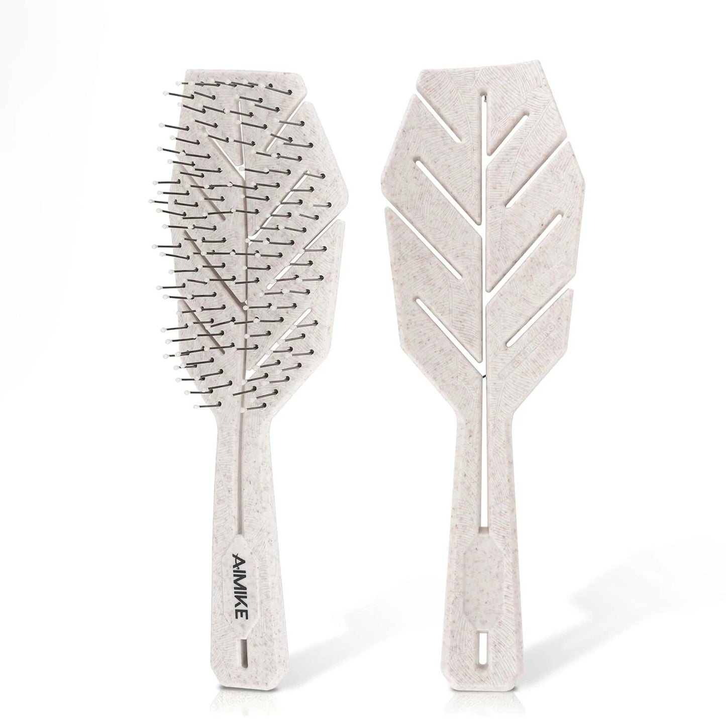 Vegan detangling hairbrush for wet and dry hair use