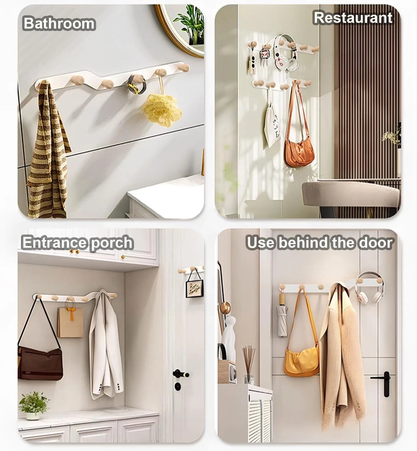 Wall hook rack packaging display included for UK buyers
