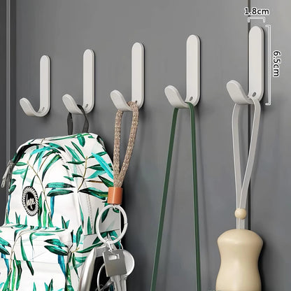 Wall hooks coat hanger with strong adhesive hold for heavy items