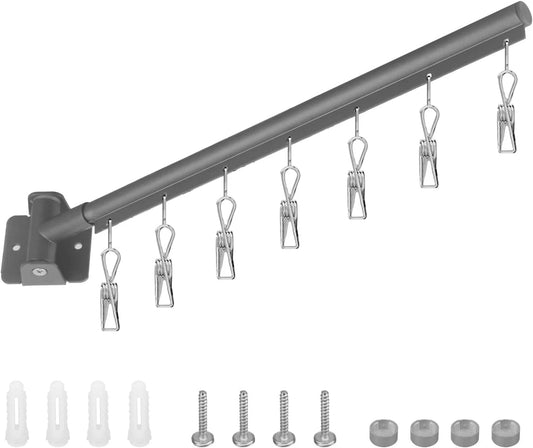 Wall mounted clothes dryer rack used for laundry drying