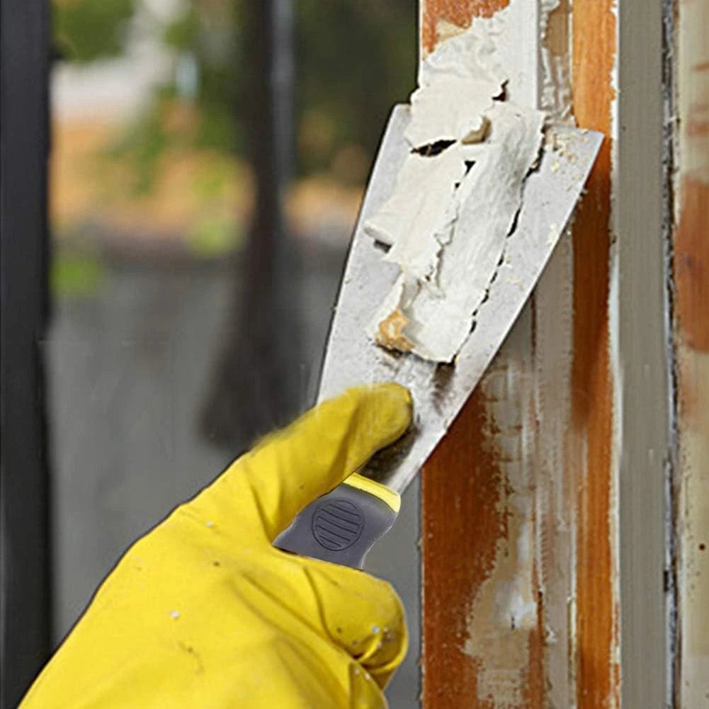 Wallpaper stripping scraper set used in home renovation