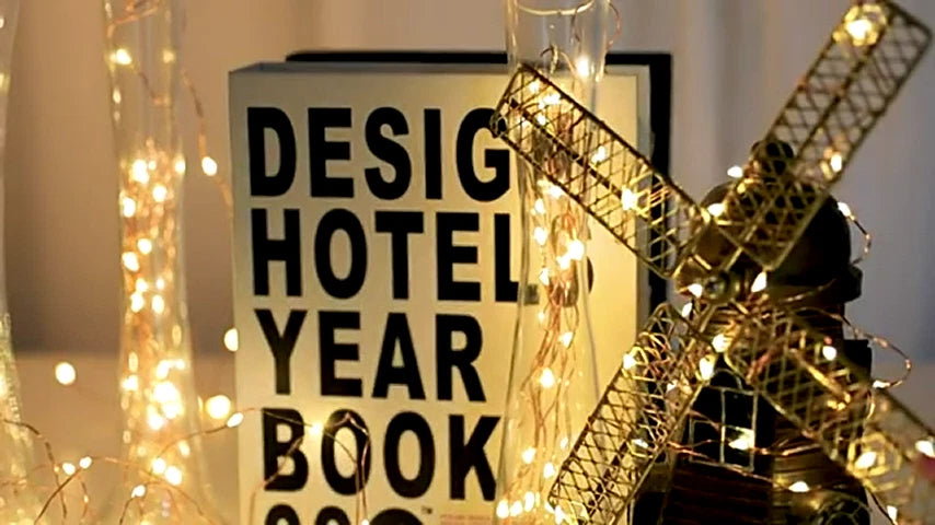 Warm white LED string lights used for home decoration