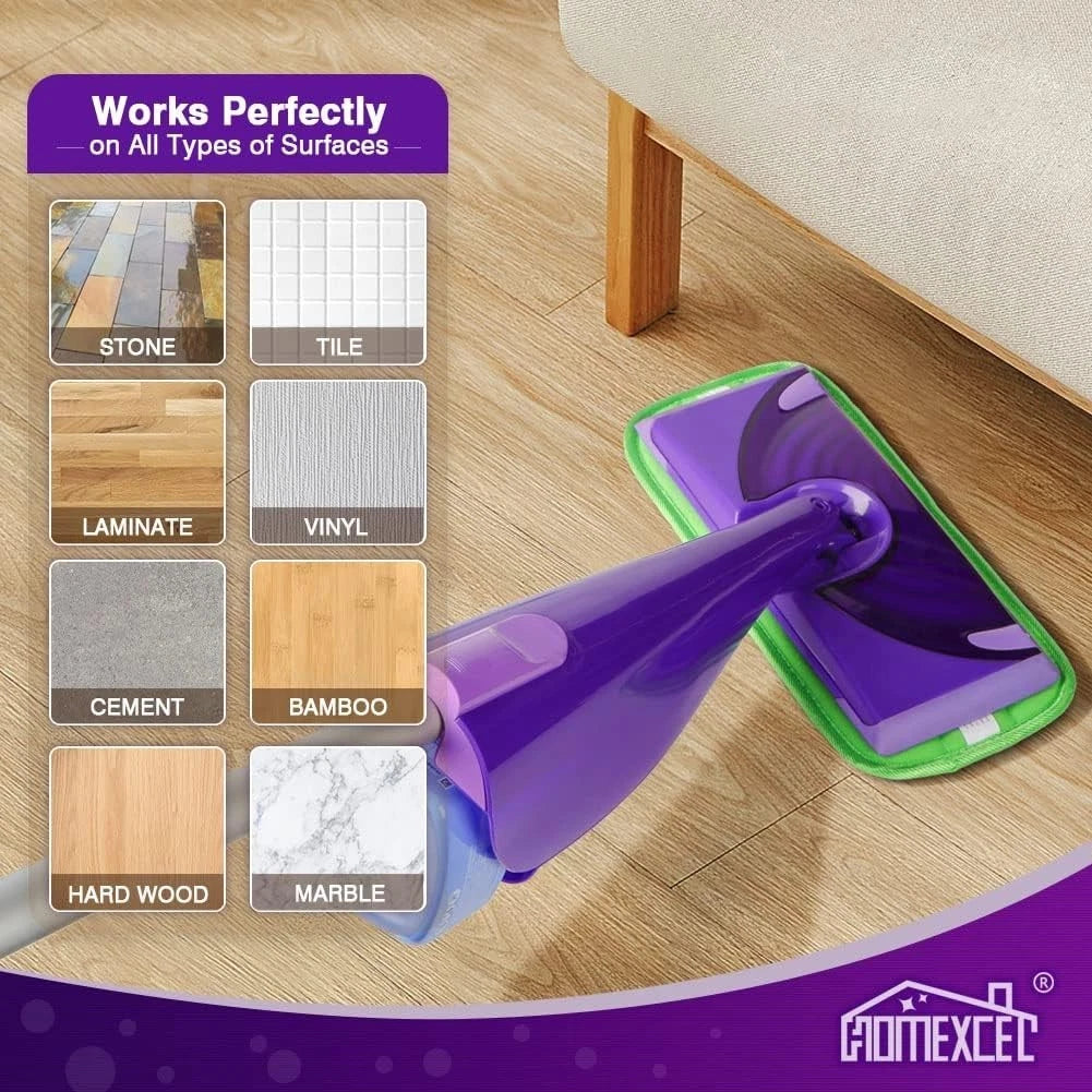 Washable reusable mop pads pack for eco friendly cleaning