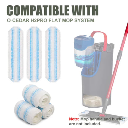 Washable mop refill pad detail showing durable microfiber material