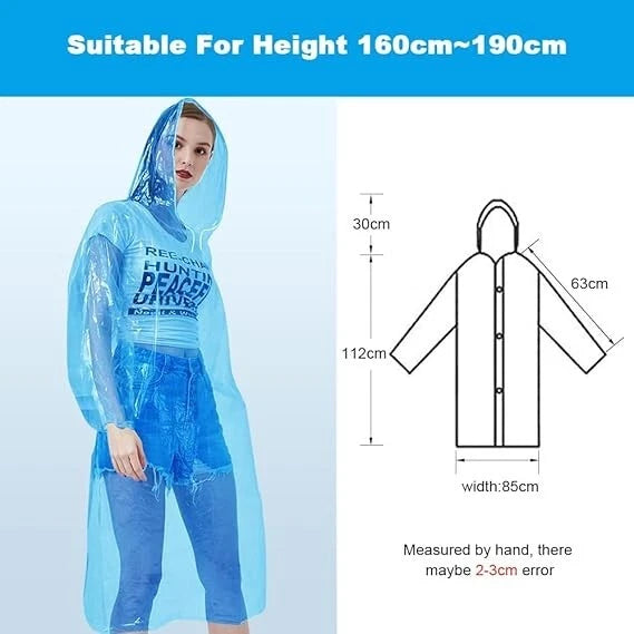 Waterproof raincoat protecting user in heavy rain weather