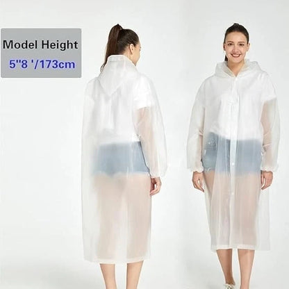 Waterproof rainwear used for cycling and walking in rain
