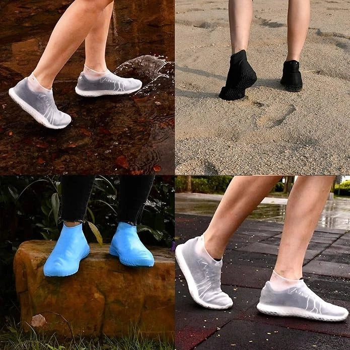 Waterproof shoe protector for mud and rain