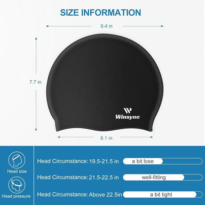 Waterproof swim hat used for pool swimming close detail