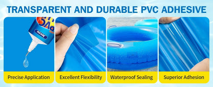 Waterproof vinyl repair glue used for fixing airbed punctures