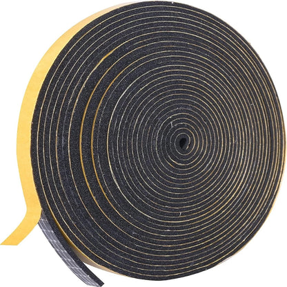 Flexible weather strip tape fitting around door edges