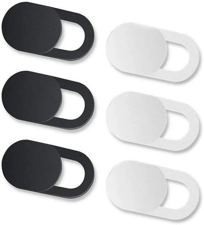 Webcam cover 5 pack packaging and contents displayed clearly