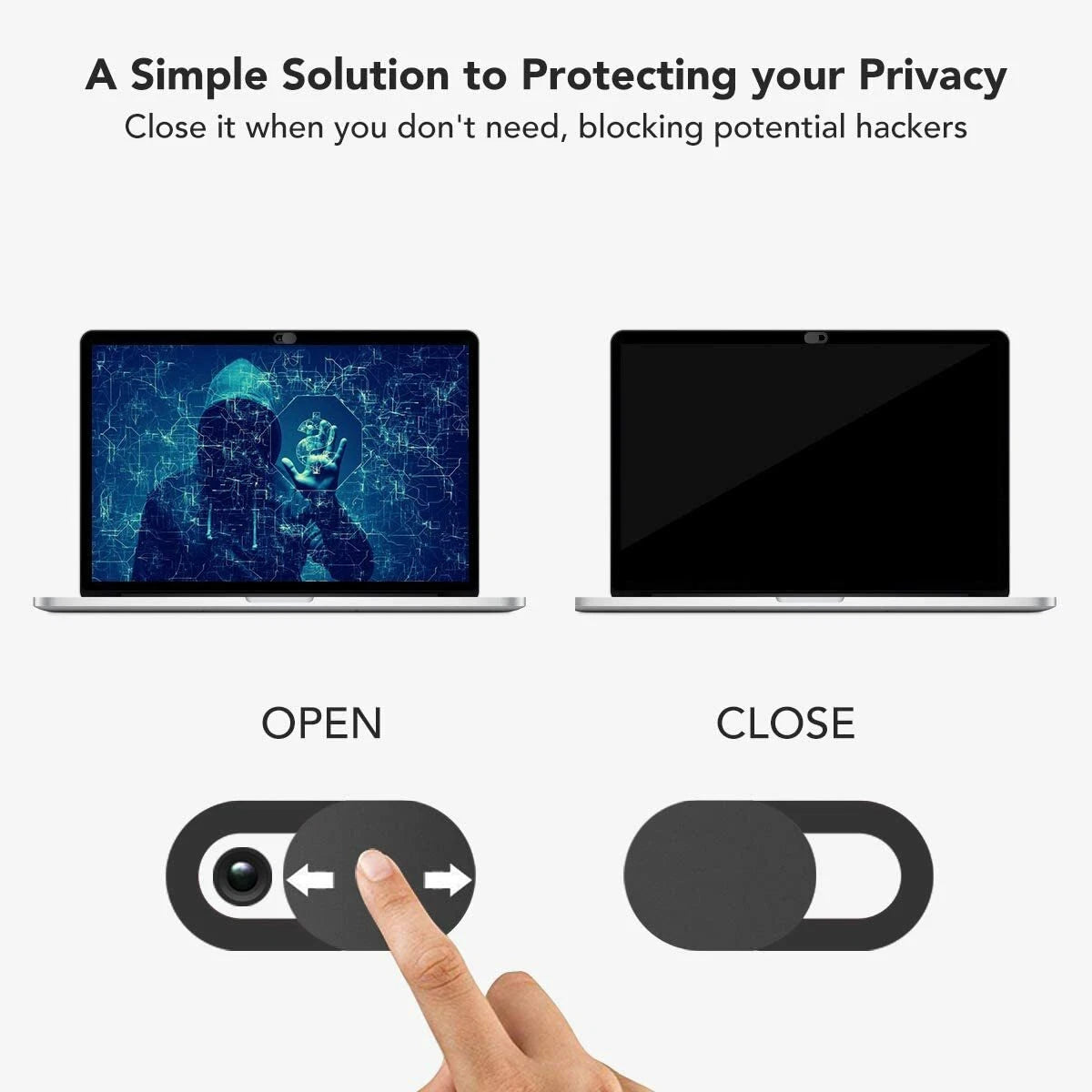 Ultra thin webcam cover slider 5 pack for privacy protection