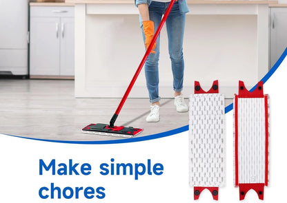 Wet and dry cleaning mop refill head used on hard floors