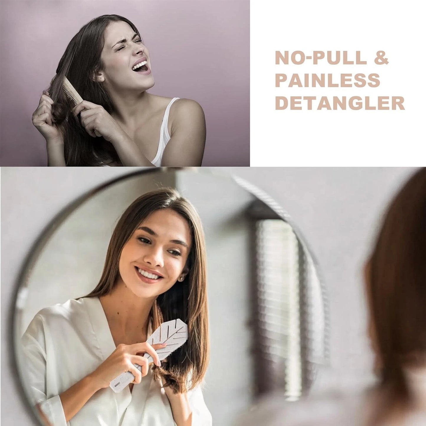 Wet and dry hairbrush suitable for all hair types