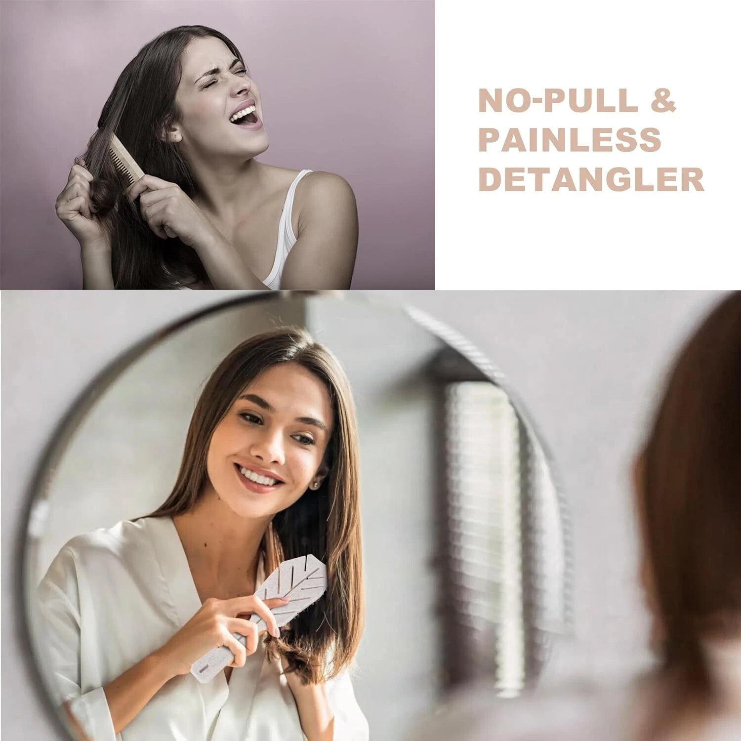 Wet and dry hairbrush suitable for all hair types