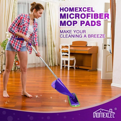 Wet and dry microfibre mop pad cleaning home floor surface
