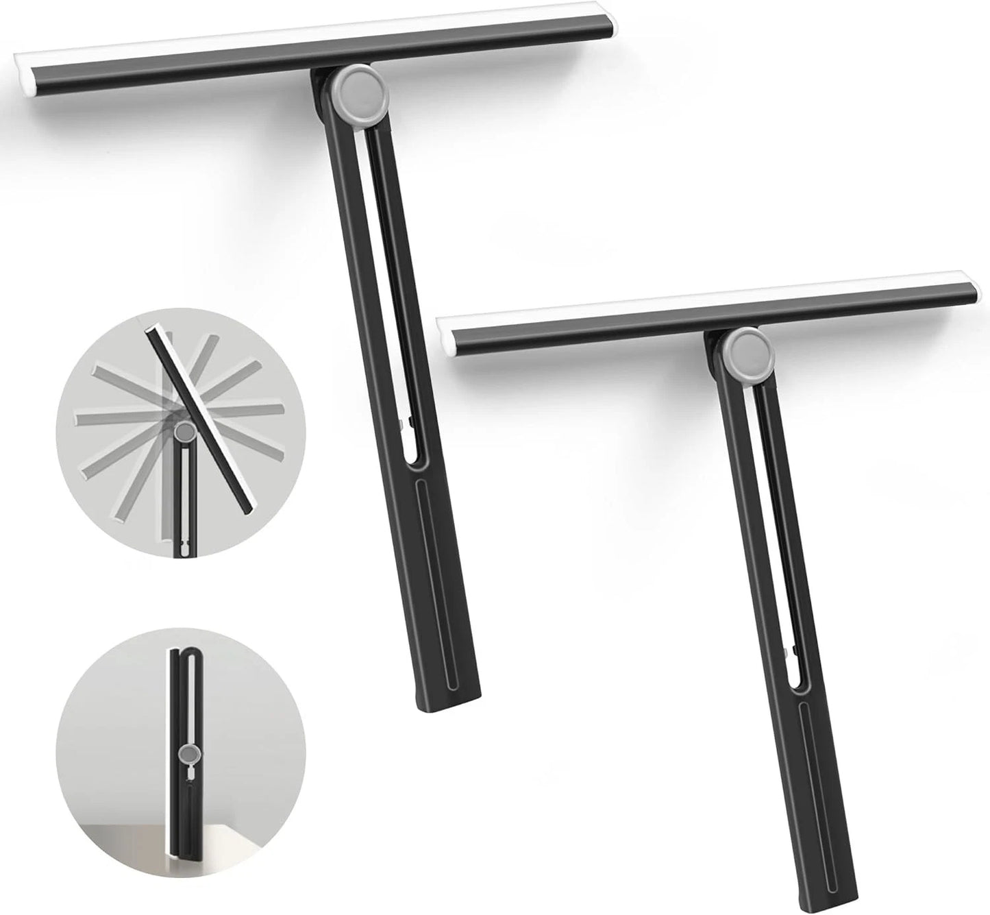 Window squeegee glass cleaner tool for streak free cleaning