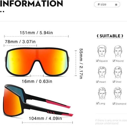 Windproof sports eyewear used for running activities