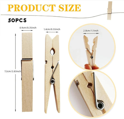 Wooden pegs packaging display included for UK buyers