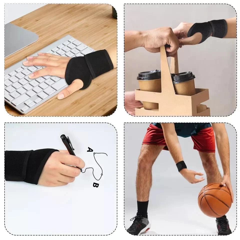 Wrist brace compression support used during activities