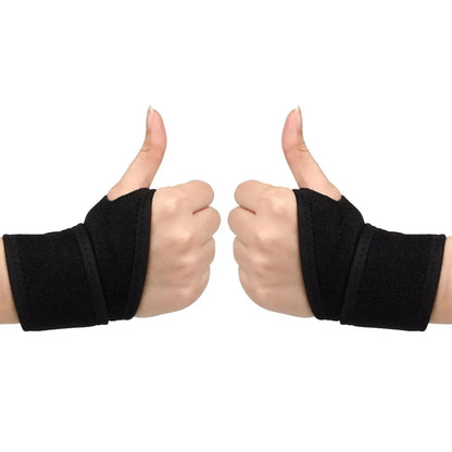 Wrist brace support splint pair for pain relief and stability
